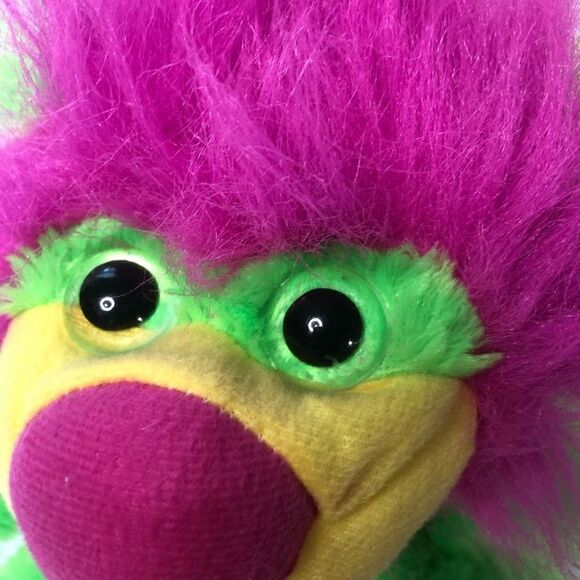 Kelly toy lion plush stuffed animal lime green neon pink mane 10 Inch wild - Picture 3 of 11